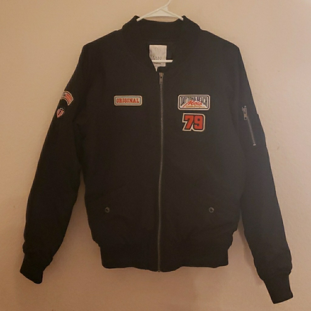 Black bomber jacket